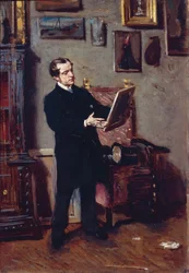 Itália, Florença, Jovem Observador de Pintura