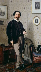 Retrato de Cristiano Banti com sua bengala