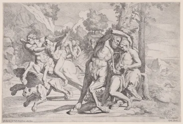 A educação de Aquiles, 1650-55.