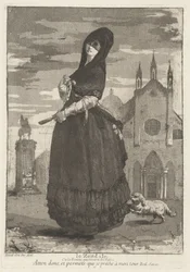 Le Zendale (Mulher de Capuz, ou a Mulher Voltando da Igreja)
