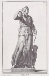Estátua de Diana, 1734.