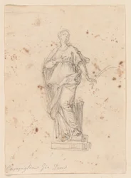 Estátua de uma Santa Feminina
