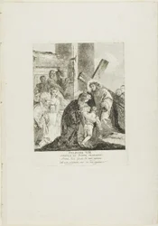 Cristo consola as mulheres que choram, prato oito da Via-Sacra