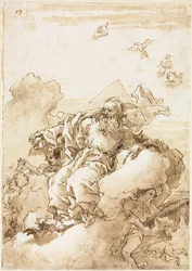 Deus Pai com o Símbolo da Trindade, 1758 ou depois.