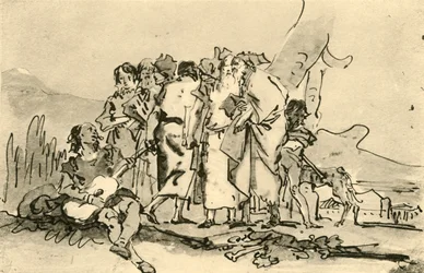 Grupo de Velhos e Jovens, meados do século XVIII, 1928