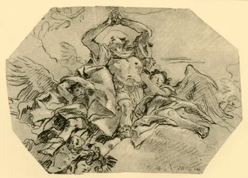 Santo orador cercado por anjos, 1762, 1928