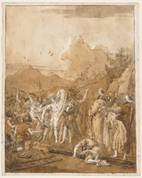 O Despir-se de Cristo, c. 1785-1790.