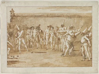 O jogo das tigelas, década de 1790.