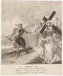 Via crucis - Estação VI. Verónica enxuga o rosto de Jesus