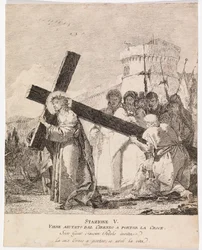 Via crucis - Estação V. Simão de Cirene ajuda Jesus a carregar a cruz