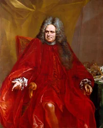 Retrato de Benedetto Viale (1660-1749 aprox.) doge da República dos Genes de 1717 a 1719 Pintura de Giovanni Enrico Vaymer (1665-1738) 1717-1719 Dim. 154x125 cm Sestri Levante, Galleria Rizzi
