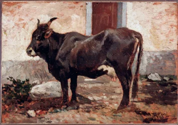 Vaca castanha - Pintura