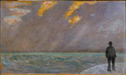 Pôr do sol sobre o mar