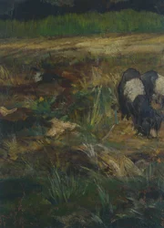 Maremma toscana, detalhe (óleo sobre tela)