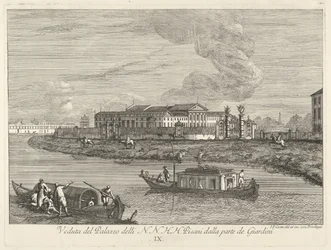 Vista da Villa Pisani, 1730-72.