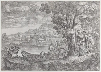 Paisagem com a fuga para o Egito, 1626-80., 1626-80.