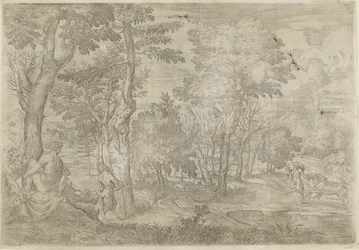 Paisagem com ninfas e sátiros