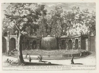 Fonte Ovato em de tuinen van de Villa d