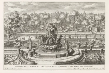 Fonte das Águias Estensi em de tuinen van de Villa d