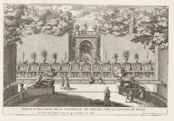 Fontein em de tuinen van de Villa d