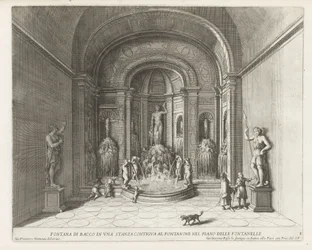 Fontein van Bacchus in de Villa d