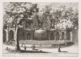 As Fontes de Roma, Livro IV, placa 7: Fonte da Sibila Tiburtina (Fontana della Sibilla Tiburtina)