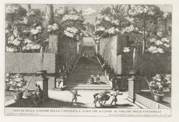 Armadilha com fonteinen em de tuinen van de Villa d