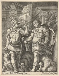 Dois soldados romanos, do século XVII.