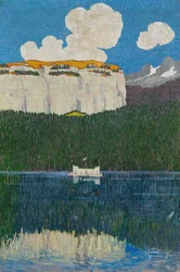 Panorama de Flims. Tríptico, painel direito, 1904.