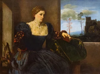 Retrato de uma mulher, c.1525 (óleo sobre tela)