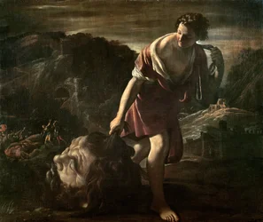 David Arrastando a Cabeça de Golias