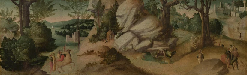 Cenas de uma lenda, provavelmente c. 1515-1520 (óleo sobre tela)