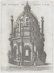 Catafalco para o Papa Sisto V, 1591.