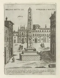 Obelisco te Roma
Obelisco conhecido como o Espiro de São Mauto (título sobre o objecto)
Moderne en antieke monumenten en bouwwerken in Rome (título da série)
Ornamenti di fabriche antichi et moderni dell
