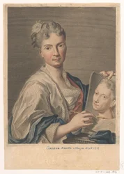 Retrato da artista Rosalba Carriera Retratos de artistas (título da série)