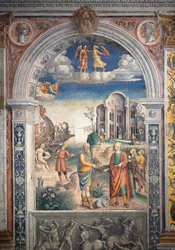 Fresco por Giovanni Maria Falconetto (1468-1535), Salão do Zodíaco, Palazzo D