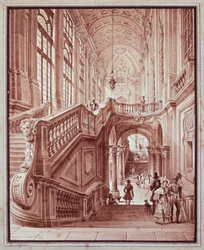 Salão do Palazzo Madama, de Giovanni Migliara (1785-1837)