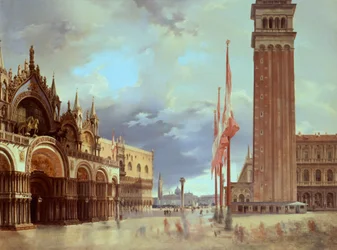 Praça de São Marcos, de Giovanni Migliara (1785-1837)