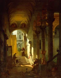 O boticário de um claustro, de Giovanni Migliara