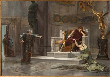Costantine and the Slave (óleo sobre tela)