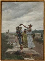 Honra aos Heróis (um rito na Grécia antiga) (óleo sobre tela)