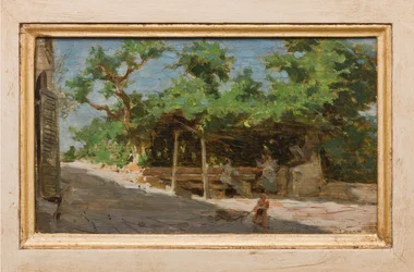 Pérgola (óleo sobre tela)