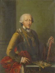 Retrato do rei Victor Amadeu III da Sardenha 1726-1796, século XVIII.
