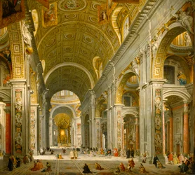 Interior da Basílica de São Pedro, Roma