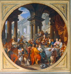 Festin donne sous un portique d