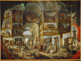 Galeria de vistas da Roma antiga, pintadas ...