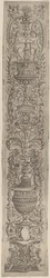 Painel Ornamental: Duas Esfinges e Duas Crianças Segurando Palmas