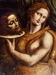 Salomé com a cabeça de João Batista (óleo sobre painel)
