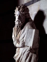 Figura de um profeta (Marble Sculpture, c.1306)