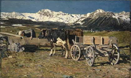 No bebedouro (vacas sob o jugo), 1888